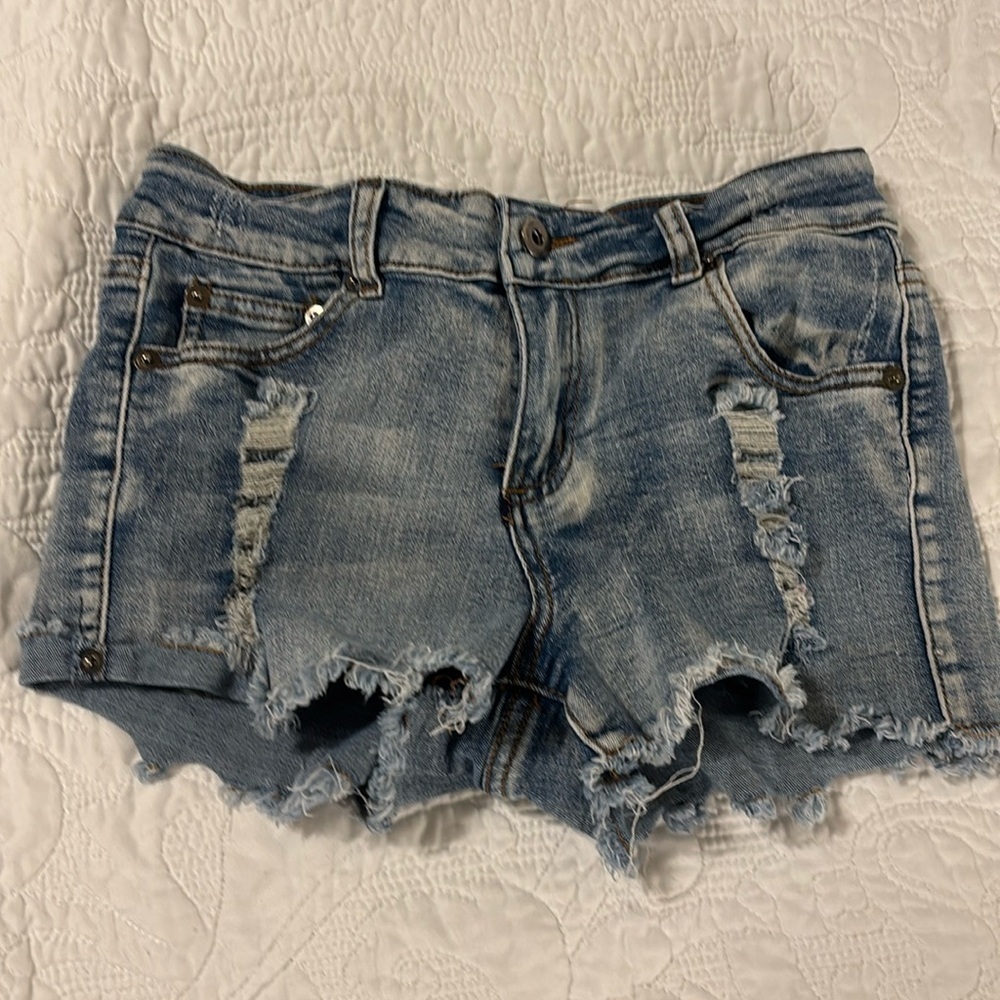 Ocean Drive distressed denim shorts size one